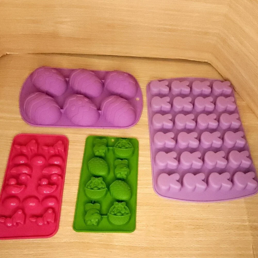 Easter Silicone Baking Molds Lot